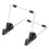 2St Aluminium Tablet Bracket Zwart Lazy Mount Desktop Houder 8