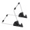 2St Aluminium Tablet Bracket Zwart Lazy Mount Desktop Houder 9
