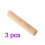 3Pcs Light Brown Lotus Wood Dumpling Skin Maker and Dough Roller 11