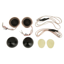High-Quality Aluminum Frame Tweeter Bright Sound Crisp Highs High Compression Neodymium Super Bullet2Way System With Built In Crossover High