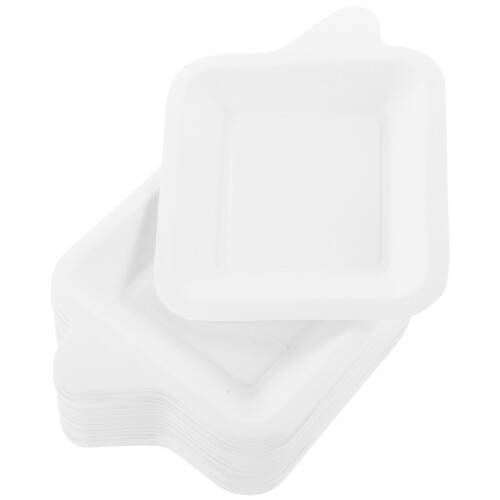 400Pcs White Paper Square Eco-Friendly for Cakes