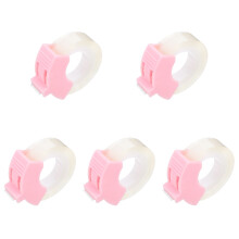 5St Draagbare Roze Plastic Tape Cutter Voor Thuis En Kantoor