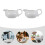 4Pcs White Ceramic Sauce Containers Gravy Cups for Home 11