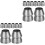 16Pcs Silver Metal Wedges Sturdy Replacement Wedges for Hammer Use 4