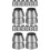 16Pcs Silver Metal Wedges Sturdy Replacement Wedges for Hammer Use 6