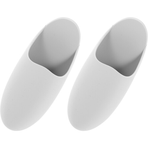 8Pcs Grey Silicone Toothbrush Holder Wall Mount for Bathroom Storage 1