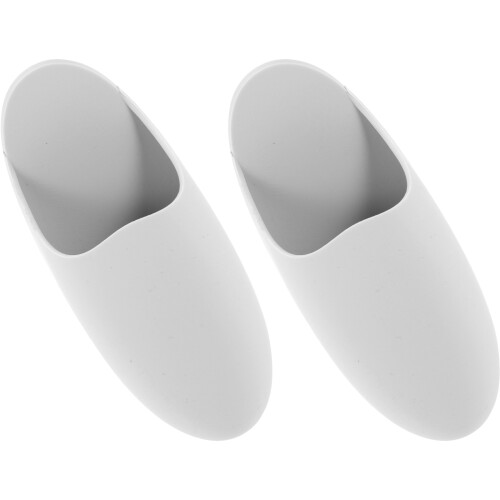 8Pcs Grey Silicone Toothbrush Holder Wall Mount for Bathroom Storage 2