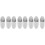 8Pcs Grey Silicone Toothbrush Holder Wall Mount for Bathroom Storage 5