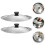 8Pcs Silver Stainless Steel Pot Covers Universal Kitchen Lids 2