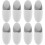 8Pcs Grey Silicone Toothbrush Holder Wall Mount for Bathroom Storage 6