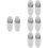 8Pcs Grey Silicone Toothbrush Holder Wall Mount for Bathroom Storage 7