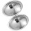 8Pcs Silver Stainless Steel Pot Covers Universal Kitchen Lids 6