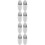 8Pcs Grey Silicone Toothbrush Holder Wall Mount for Bathroom Storage 9