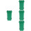 8Pcs Compact Green Trash Can Multi-Functional PP Tabletop Waste Bin 6