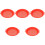 5Pcs Portable Red Plastic Sand Sieves Interactive Beach Toy for Kids 3