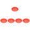 5Pcs Portable Red Plastic Sand Sieves Interactive Beach Toy for Kids 5