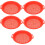 5Pcs Portable Red Plastic Sand Sieves Interactive Beach Toy for Kids 7