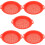 5Pcs Portable Red Plastic Sand Sieves Interactive Beach Toy for Kids 8