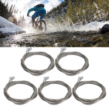 10Pcs Stainless Steel Bike Brake Cables 1.8m Rustproof Inner Wires