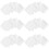 400Pcs White Paper Square Eco-Friendly for Cakes 8