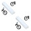 144 Pcs Plastic Sleeves Reflective Spoke Covers Suv Decorate 8