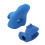 2 Pcs Silicone Violin Viola Bow Grip Corrector Soft Reusable Teaching Aid Blue 1