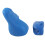 2 Pcs Silicone Violin Viola Bow Grip Corrector Soft Reusable Teaching Aid Blue 16