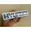 (Silver) HYUNDAI CHROME SCRIPT BADGE Emblem 160 X 32mm *NEW factory Second* 1