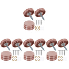 80Pièces Cache-Vis Décoratifs Acier Inoxydable Design Moderne Or Rose