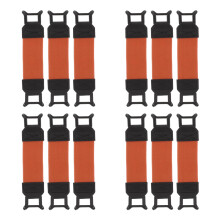 12Pièces Support Téléphone Elastique Ajustable Orange
