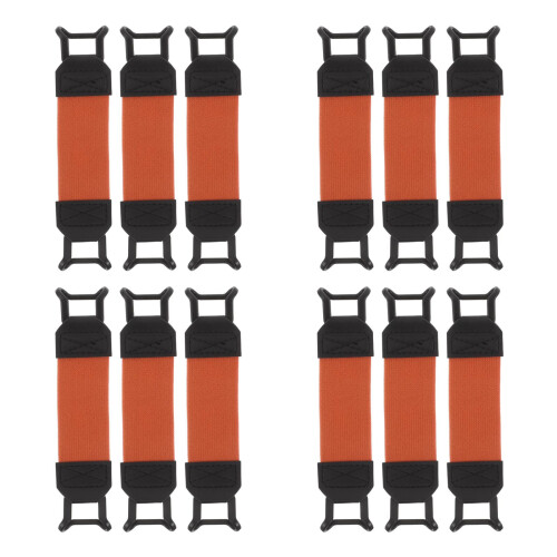 12Pièces Support Téléphone Elastique Ajustable Orange