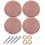 80Pièces Cache-Vis Décoratifs Acier Inoxydable Design Moderne Or Rose 2
