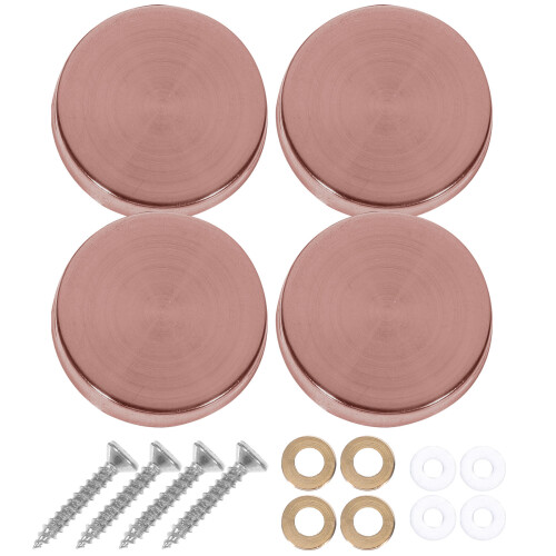 80Pièces Cache-Vis Décoratifs Acier Inoxydable Design Moderne Or Rose 1