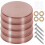 80Pièces Cache-Vis Décoratifs Acier Inoxydable Design Moderne Or Rose 3