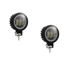 2Pièces Phare Spot Aluminium Noir Shockproof Étanche