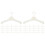 2 Count Hangers Plastic Mini Clothes Rack Creative Crafts Holder 1