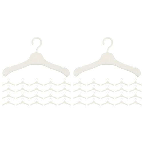 2 Count Hangers Plastic Mini Clothes Rack Creative Crafts Holder