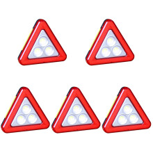5Pièces Triangles D'avertissement Rouge Pour Usage Routier