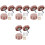 80Pièces Cache-Vis Décoratifs Acier Inoxydable Design Moderne Or Rose 4