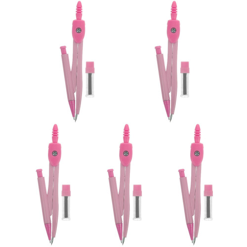 5Ensembles Compas Rose Métal Pour Math Bricolage Usage Scolaire