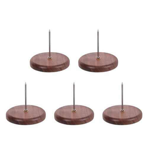 5Pièces Support Reçus Bois Fer Porte-Tickets Simple Résistant 1