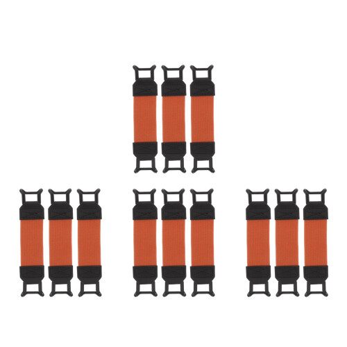 12Pièces Support Téléphone Elastique Ajustable Orange 1