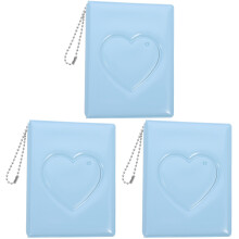 Mlins 3 Pieces Kids Love Photo Album With Pendant Sky-Blue Student