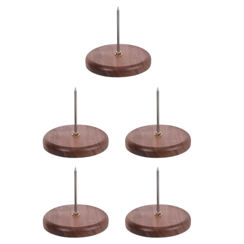 5Pièces Support Reçus Bois Fer Porte-Tickets Simple Résistant 2