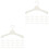 2 Count Hangers Plastic Mini Clothes Rack Creative Crafts Holder 4