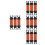 12Pièces Support Téléphone Elastique Ajustable Orange 3