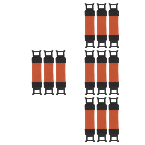 12Pièces Support Téléphone Elastique Ajustable Orange 2