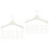 2 Count Hangers Plastic Mini Clothes Rack Creative Crafts Holder 5