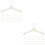 2 Count Hangers Plastic Mini Clothes Rack Creative Crafts Holder 7