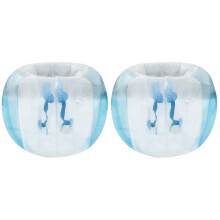 2Pièces Jouets Gonflables PVC Jaunes Bumper Bubble Amusement Extérieur